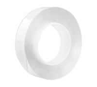 Nuelreva Ruban transparent ruban adhésif multifonctionnel 1 mm d'épaisseur 300 cm tissu simple facture sans traces lavable amovible cassettes de gel sticker 30 mm transparent