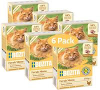 Nuem-Nourriture Humide Stérilisée En Sauce Avec Beaucoup De Poulet¿Lot De 6 Paquets De 370 G De Nourriture Savoureuse Pour Chat Sans Céréales Ni Sucre¿Nourriture Pour Chatons Avec 8,5% De