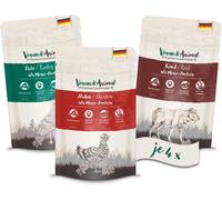 Nuem-Venandi Animal Pâtée Premium Pour Chats, Sachet De Dégustation I, Poulet, Dinde, B?Uf, 12 X 125 G (Lot De 12), Sans Céréales Et À L¿État Naturel