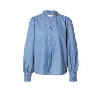 NÜMPH Chemisier 'Emilie' bleu denim / blanc, Taille XS
