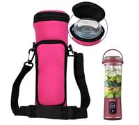 NUENSS-ROR Étui de Transport Portable avec Couvercle pour mixeur Ninja BC151 Blast Portable, Manchon Isotherme de Voyage avec bandoulière réglable et Poche pour Accessoires (Rouge)