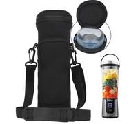 NUENSS-ROR Étui de Transport Portable avec Couvercle pour mixeur Portable Ninja BC151 Blast - Housse Isotherme de Voyage avec bandoulière réglable et Poche (Noir)