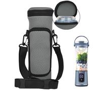 NUENSS-ROR Sac de Transport Portable avec Couvercle pour mixeur Portable Ninja BC151 Blast, Manchon Isotherme de Voyage avec bandoulière réglable et Poche pour Accessoires, Gris, 3.14 in × 10.4 in