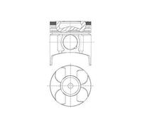 NÜRAL 87-307600-40 Piston