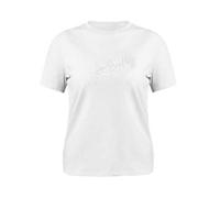 NUEVO 2024 - CAMISETA ALGODON LOGO 3D MUJER BLANCA-S