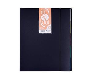 Nuevo Grafoplás 39403010 Classeur avec 30 pochettes Système in & out Noir Format A4