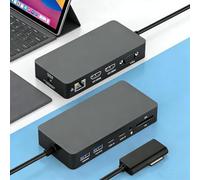 Nuevo MS Surface Dock 2 Con 72W de Potencia Surface Dock Station 12en1 Con Dual 4K HDMI,VGA,USB3.0,RJ45,SD/TF,Audio/Micrófono,Dock Hub Para Surface Pro 11/10/9/8/X/7/6/5/4/3, Laptop,Laptop Go
