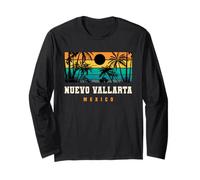 Nuevo Vallarta, Mexique, atmosphère de Plage au Coucher du Soleil Manche Longue