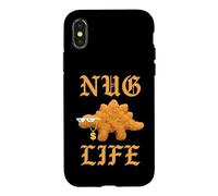Nug Life - Ségosaure - Nourriture Mignonne - Dinosaure - Pépites de Poulet Coque pour iPhone X/XS