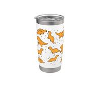 Nugget de poulet Dino T Rex mignon Tyrannosaure drôle pour Gobelet isotherme en acier inoxydable double paroi