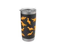 Nugget de poulet Dino T Rex mignon Tyrannosaure drôle pour Gobelet isotherme en acier inoxydable double paroi