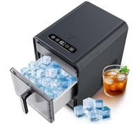 Nugget Ice Maker COMPTOP, 12 PCS / 10 minutes Machine de glace compacte avec auto-nettoyage, parfait pour le bar à domicile, comptoir de cuisine, RV, appartement, camping, bureau à domicile gray