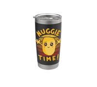 Nuggie Time ! Pépites de poulet Kawaii avec bras ouverts Gobelet isotherme en acier inoxydable double paroi