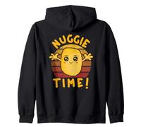 Nuggie Time ! Pépites de Poulet Kawaii avec Bras Ouverts Sweat à Capuche