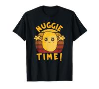 Nuggie Time ! Pépites de Poulet Kawaii avec Bras Ouverts T-Shirt