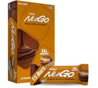 NuGo All-Natural Nutrition Bar, Peanut Butter Chocolate, 1.76-Ounce Bars (Pack of 15)