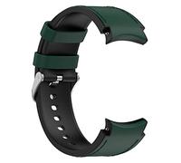 NUHFUFA Bracelet de montre en silicone, boucle en cuir, largeur 20mm, circonférence du poignet 6.5-9.1 pouces, pour Samsung Galaxy 4/5/6 Classic Series Watch(L,Vert)