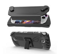 NUHFUFA Coque de protection avec coque avant amovible pour ASUS Rog Ally 7" 2023, couverture complète avec support, anti-chute, anti-poussière et ergonomique (noir)