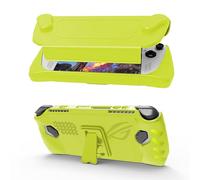 NUHFUFA Coque de protection avec coque avant amovible pour ASUS Rog Ally 7" 2023, couverture complète avec support, anti-chute, anti-poussière et ergonomique (jaune)