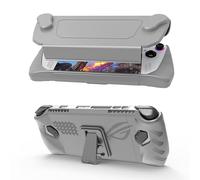 NUHFUFA Coque de protection avec coque avant amovible pour ASUS Rog Ally 7" 2023, couverture complète avec support, anti-chute, anti-poussière et ergonomique (gris)