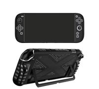 NUHFUFA Coque de protection séparée compatible avec Switch 2, coque arrière rigide en TPU pour NS2 avec manettes Joy à dégagement rapide (noir)