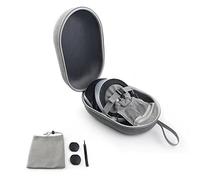 NUHFUFA Étui de Protection Compatible avec Le PS-VR2, Sac de Rangement Rigide Portable avec Couvercles D'objectif, Sac de Rangement en Maille, Attache de Câble pour Casque et Manettes Tactiles