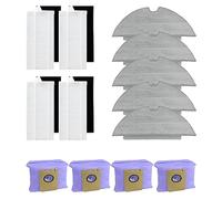 NUHFUFA Kit de remplacement 13 PCS Robot Aspirateur Accessoires pour Eufy L35, 5xchiffons/4xFiltre/4xDust Bag
