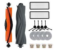 NUHFUFA Lot de 16 accessoires pour robot aspirateur Dreame L20 Ultra, 4 brosses latérales, 2 brosses principales, 4 sacs à poussière, 4 tampons, 2 filtres