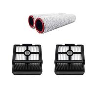 NUHFUFA Lot de 2 brosses principales + 2 filtres de rechange compatibles avec aspirateur sans fil Dreametech H13/M13 et accessoires de nettoyage de sol