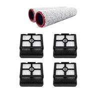 NUHFUFA Lot de 2 brosses principales + 4 filtres de rechange compatibles avec aspirateur sans fil Dreametech H13/M13 et accessoires de nettoyage de sol