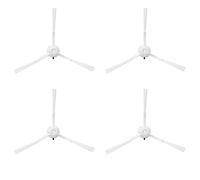 NUHFUFA Lot de 4 brosses latérales blanches de rechange pour aspirateur robot EVA SDJ06RM