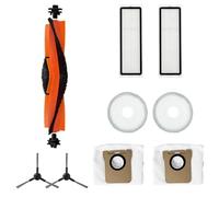 NUHFUFA Lot de 9 accessoires pour robot aspirateur Xiao-mi Mijia X20 MAX/X20 PRO, 1 brosse principale, 2 brosses latérales, 2 filtres, 2 lingettes et 2 sacs à poussière