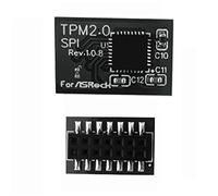 NUHFUFA Module de sécurité TPM2.0 SPI 14 Broches ASROCK (14-1) Broches pour Carte mère Asrock TPM2 -SLI -S -SPI - Pièce de Rechange