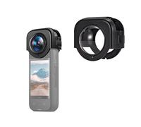 NUHFUFA Protection d'objectif en verre trempé compatible avec Insta360 X4, dureté 9H, étanche, anti-rayures, pour accessoires de caméra de sport panoramique