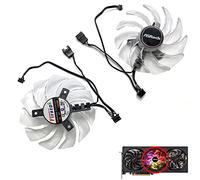 NUHFUFA Ventilateur de refroidissement pour carte graphique ASROCK RX6600XT 6650XT 8 Go Phantom Gaming D Accessoires de carte graphique (ventilateur central)