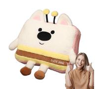 Nuhjytgf Bee Dog Plush Doll, Cute Bee Puppy Plush Pillow Toy, Adorable Soft Animal Plush Toy, Stuffed Dog Plush Toy, Compact Cute Bee Dog Plush Doll Perfect Cuddly Toy for All Ages and Occasions