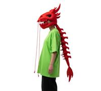 Nuhjytgf Costume En Peluche Squelette De Dinosaure, Casque De Crâne 3D Réaliste, 1 Pièce, Cosplay De Dinosaure, Tenue De Squelette, Design Portable Doux, Pour Halloween Et Fête