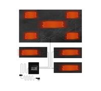 Nuhjytgf Coussin chauffant pour vêtements | Ensemble de vêtements chauffants USB - Élément chauffant électrique USB étanche, coussinets chauffants en Film pour le Camping, l'extérieur et la nuit