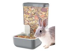 Nuhjytgf Distributeur Automatique De Nourriture pour Lapins - Distributeur d'eau Et Croquettes Automatique pour Animaux | Récipient Détachable Stable pour Gerbilles, Pigeons, Perroquets et Furets
