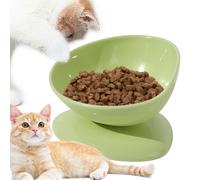 Nuhjytgf Gamelle À Nourriture pour Chat,Distributeur d'eau Anti-Basculement avec Support De Cou De 200ml - Gamelle surélevée Inclinée à 15 Degrés - pour Chats et Chiots Intérieur Extérieur