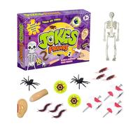 Nuhjytgf Kit de Farces et Attrapes - Accessoires de Farces Nouveautés et Tours - Jouets à Canulars Pratiques - pour Poisson d'Avril, Halloween, Anniversaire, École, Bureau, Voyage, Salle de Classe,