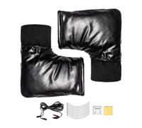 Nuhjytgf Moufle De Poignée De Motocyclette | Couvercle Chauffant 12V Imperméable Au Vent | Gants De Guidon De Moto Imperméables À Température Constante | pour Motocyclette Cyclisme Quad Vélo ainsi que