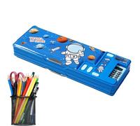 Nuhjytgf Pen Pencil Case, Large-Capacity School Supply Pencil Storage Box, Cartoon Pencil Case, Pop-Up Pencil Holder, School Supplies Organizer Box, Fun and Practical Desk Storage for Kids
