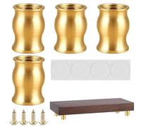 Nuhjytgf Pieds De Meuble en Bois,Remplacement Pieds De Canapé | Patins Anti-Dérapants Modernes pour Nivellement Et Protection sur Moquette Carrelage Terrasse Chambre Dortoir