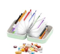 Nuhjytgf Pochette Porte-Pilules | 14 Trousses À Médicaments Étanches Codées Par Couleur,Sacs à pilules,Pour Femmes Et Hommes Compléments Alimentaires Voyage Huiles De Poisson Maison Travail