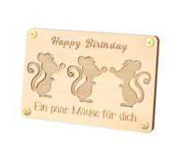 Nuhjytgf Porte-monnaie en bois - Adorable porte-monnaie en bois - Motif animal de dessin animé - Organiseur de poche en bois pour la maison et le travail, Petit, Refer to description, Unisexe