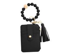 Nuhjytgf PU Leather Bohemian Card Holder, Cute Bracelet Card Wallet, Protective Bohemian Card Holder, Trendy Card Organizer, Portable Bohemian Card Holder for Bus and Identity Cards