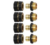 Nuhjytgf Raccord Rapide Tuyau D'Arrosage - 4 Pièces 3/4 Pouce avec 4 Joints | Raccords Express Mâle-Femelle pour Tuyau | pour Nettoyeurs Haute Pression Robinets Pulvérisateurs Manuels