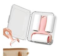 Nuhjytgf Rouleau adhésif anti-peluches - Épilateur de poils d'animaux - 9,8 x 7,8 x 3,2 cm - Rouleau pelucheux pour vêtements - Recharges supplémentaires - Pour canapé et tapis