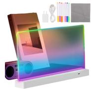 Nuhjytgf Tableau de Dessin Lumineux pour,Messages Et Fournitures 1200mAh | Tableau Message Acrylique,Pour Maternelle Garderie École Maison Colonie de Vacances Activité de Groupe